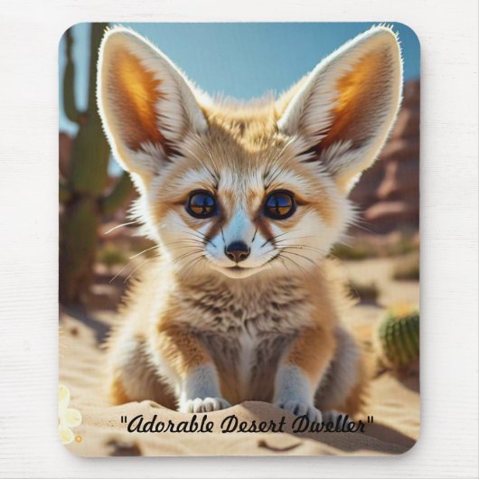 "Fennec Fox Delight" Muismat (Voorkant)
