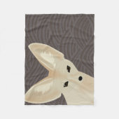 Fennec Fox Fleece Blanket Deken (Voorkant)