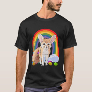 Fennec Fox Happy Easter Bunny T-shirt