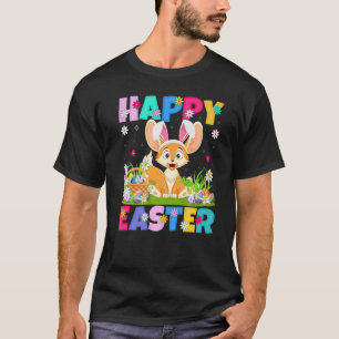 Fennec Fox Happy Paast Bunny Fennec Fox Easter S T-shirt