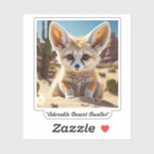 "Fennec Fox in beroep" Sticker (Vel)