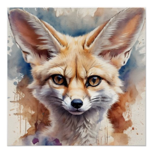 Fennec Fox no 2 Glossy Poster (Devant)