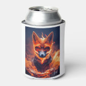 Fennec Fox on Fire Blikjeskoeler (Blikje Voorkant)