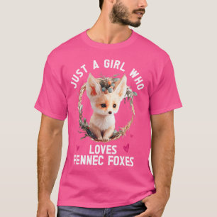 Fennec Fox Schattige Fennic Vossen Omheining Diere T-shirt