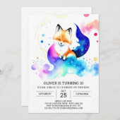 Fennec Fox Verjaardag Extravaganza Kaart (Voorkant / Achterkant)