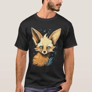 Fennec Fox Water Paint Stijl Leuke Fennic Fox T-shirt