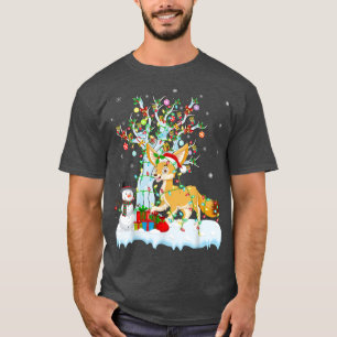 Fennec Fox Xmas - boom belichting Santa Hat Fennec T-shirt