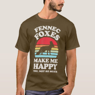 Fennec Foxes maken me blij met de Sunset Retro T-shirt