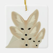 Fennec Foxes Ornament (Voorkant)