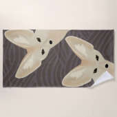 Fennec macule la serviette de plage (Devant)