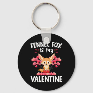 Fennek Vos Is Mijn Valentijn Gelukkige Valentijnsd Sleutelhanger