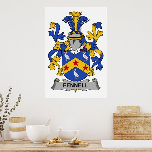 Fennell Family Crest Poster (Keuken)