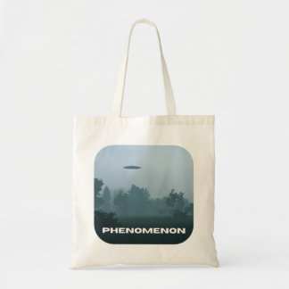 Fenomeen UFO UAP Vliegende Schotel Monochroom Tote Bag