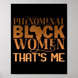 Fenomenaal zwarte vrouwen afro-amerikaanse geschie poster