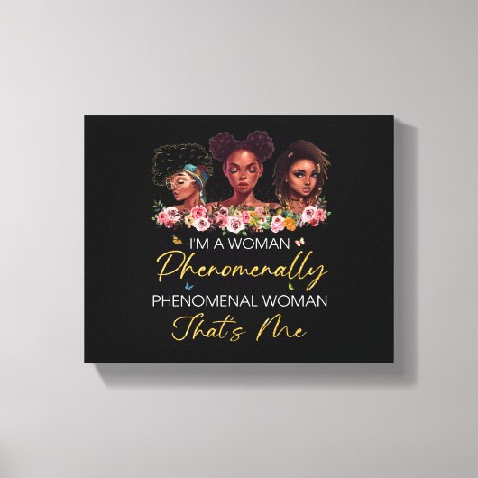Fenomenale vrouw op het Canvas (Voorkant)