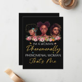 Fenomenale Vrouwenkaarten Notitiekaartje (Voorkant / Achterkant in situ)
