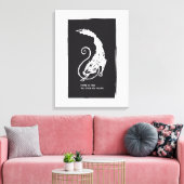 Fenrir Fenris is gratis hondenwandelende norse myt Canvas Afdruk (Insitu (Woonkamer))