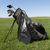 Fenrir Fenris is gratis hondenwandelende norse myt Golfhanddoek (Groen)