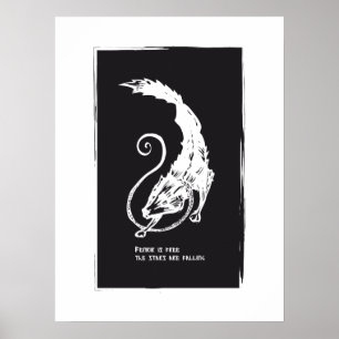 Fenrir Fenris is vrije hond viking noorse mytholog Poster