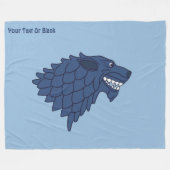 Fenrir/Fenriswolf Fleece Deken (Voorkant (Horizontaal))