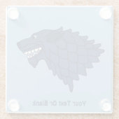 Fenrir/Fenriswolf Glazen Onderzetter (Achterkant)