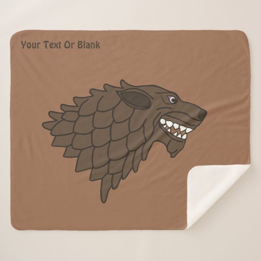 Fenrir/Fenriswolf Sherpa Deken (Voorkant (horizontaal))