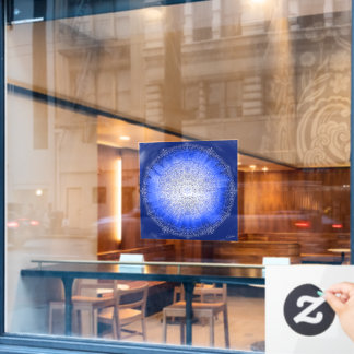 Fensteraufkleber Seelenspiegel blau Raamsticker
