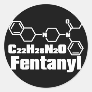 Fentanyl Ronde Sticker