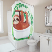 Fente dans une baignoire rideau de douche (En situation)