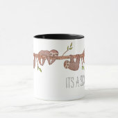 Fentes de bébé en peluche sur la Mug Treebranche (Centre)