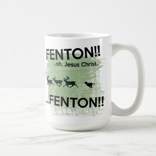 Fenton - Jésus-Christ ! ! Tasse de chien de Fenton (Droite)