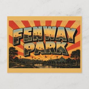 Fenway Park Massachusetts Emerald Necklace Kunst Briefkaart