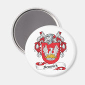 Fenwick Family Crest Magneet (Voorkant / Achterkant)