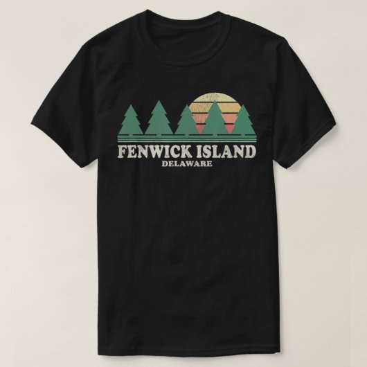 Fenwick Island DE  Throwback T-shirt Retro 70s (Design voorkant)