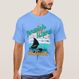 Fenwick Island Delaware Retro  Island TShir T-shirt
