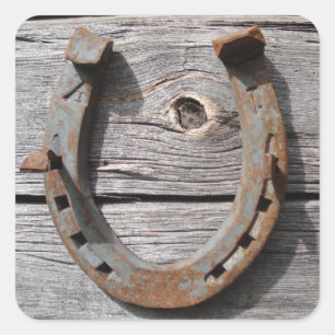 Fer à cheval de bonne chance sur les autocollants