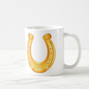 Fer à cheval doré Tasse Chanceuse