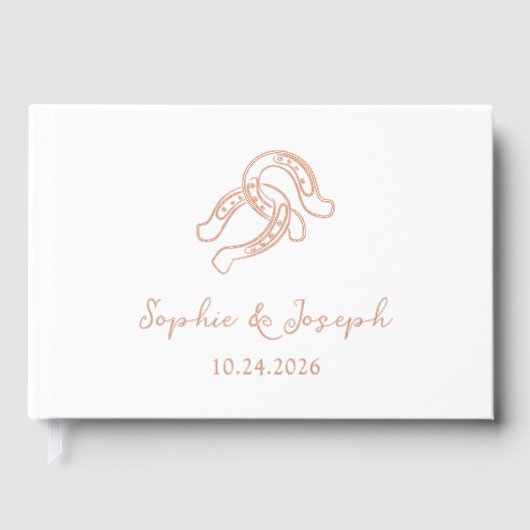 Fer à cheval minimaliste | Mariage à la feuille d' (Recto)