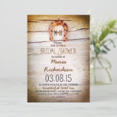 fer à cheval rustique invitation de douche nuptial (Debout devant)