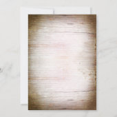 fer à cheval rustique invitation de douche nuptial (Dos)