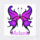 Fer Butterfly Vêtements Étiquettes ajouter Nom Fil (Design 1)