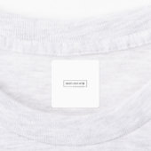 Fer Carré moyen sur Étiquette (Apposé)