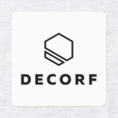 Fer Carré moyen sur Étiquette (Design 2)
