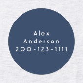 Fer Cercle Vert Bleu sur les Étiquettes de l'enfan (Design 1)