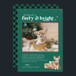 Fer et brillant | Carte photo de vacances pour ani<br><div class="desc">Les animaux de compagnie font partie de la famille et sans aucun doute, ils méritent une place sur vos cartes de Noël ! Avec une lettrage amusante et de jolies illustrations, cette carte est une excellente façon de célébrer l'amitié que vous partagez avec votre ami furry. Ajoutez votre libellé personnalisé...</div>