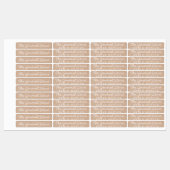 Fer Kraft simple et propre sur Étiquette de vêteme (Feuille)