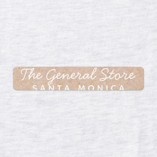 Fer Kraft simple et propre sur Étiquette de vêteme (Design 2)