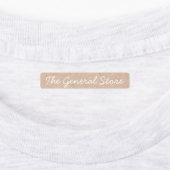 Fer Kraft simple et propre sur Étiquette de vêteme (Apposé)