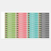 Fer Patiné Coloré De Nomm Sur Étiquette (Feuille)