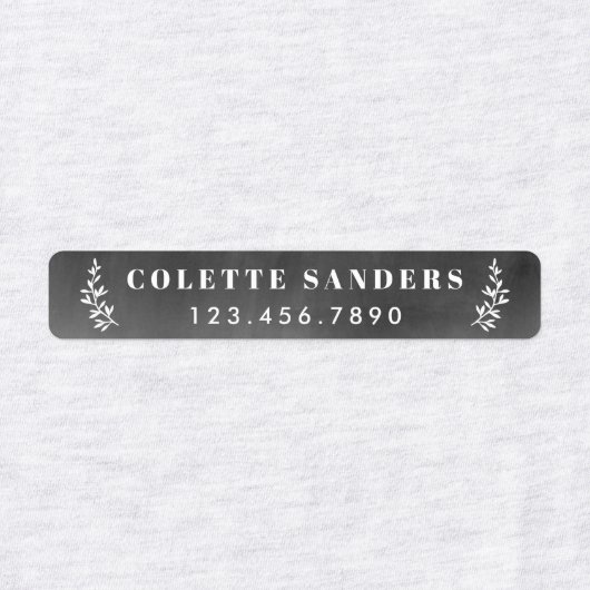 Fer Rustique Chalkboard sur le nom Étiquettes (Design 1)